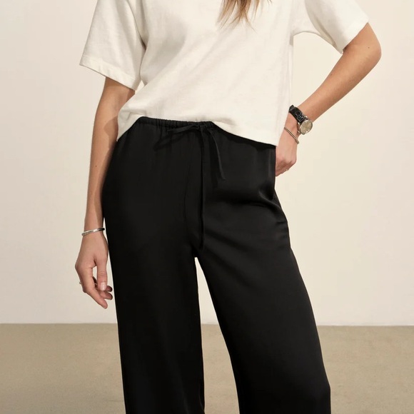 Buck Mason Duskdream Satin Pull-On Pant in Black 🖤 - Picture 2 of 8